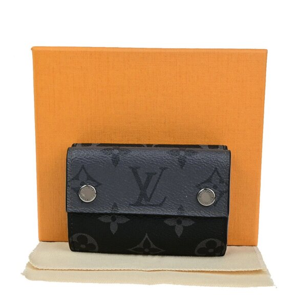 LOUIS VUITTON Discovery Compact Wallet Monogram Eclipse Reverse - Picture 1 of 15